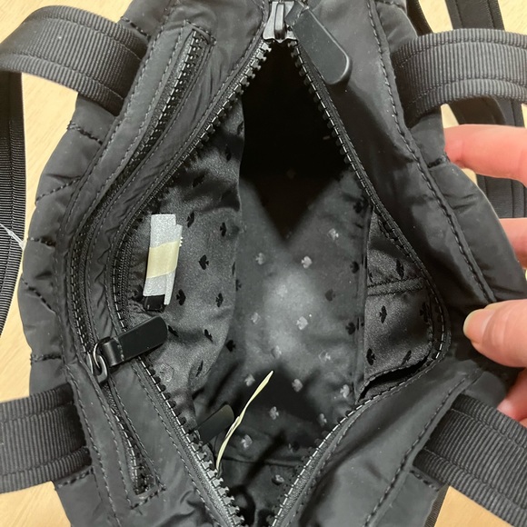 NWT Kate Spade Ellie Small Tote, Black Quilted Nylon, WKRU5824 - Picture 11 of 12